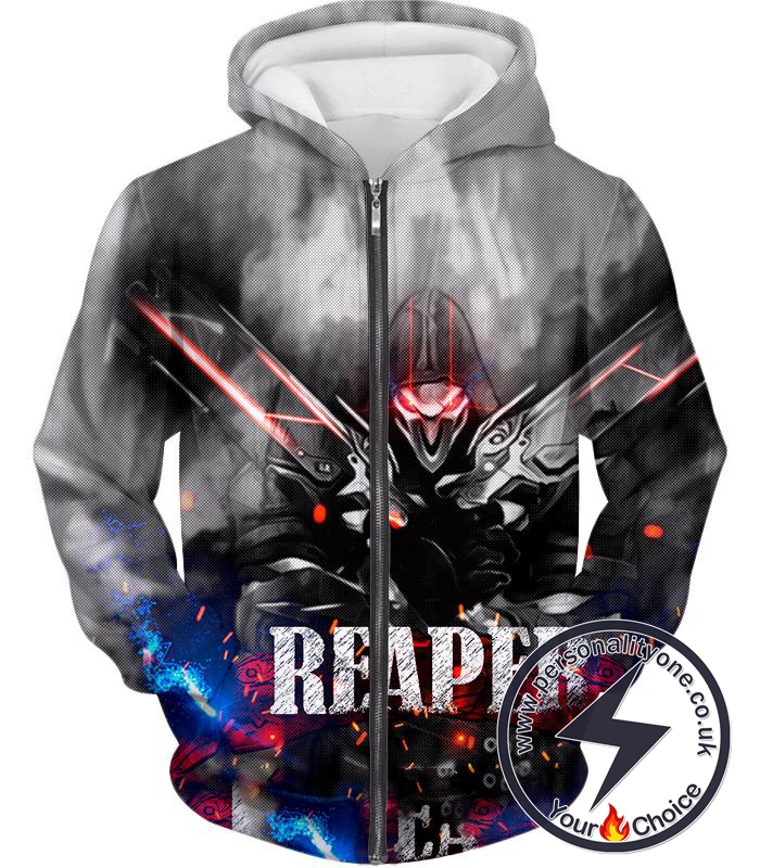 Overwatch Cool Reaper Promo Zip Up Hoodie